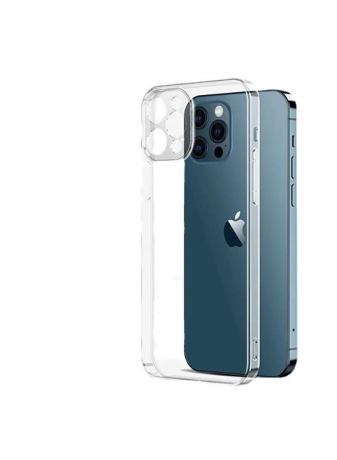 حافظة سيليكون متوافقة مع هاتف iPhone 16 Pro Max، حافظة مرنة رفيعة وناعمة مع حماية للكاميرا (لهاتف iPhone 16 Pro Max - شفاف) - Image 2